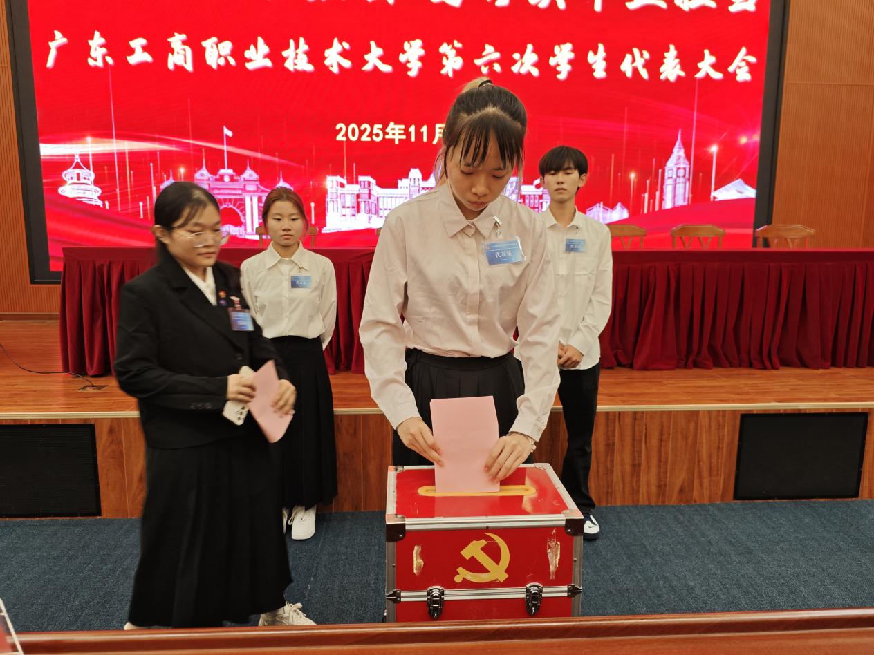 图为委员投票选举1